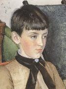 Joseph E.Southall Portrait of Isabella Harlock oil on canvas